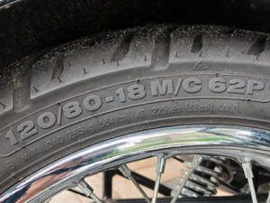 motorcycle / two wheeler tyre code & markings