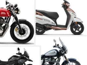 Different types of motorcycles