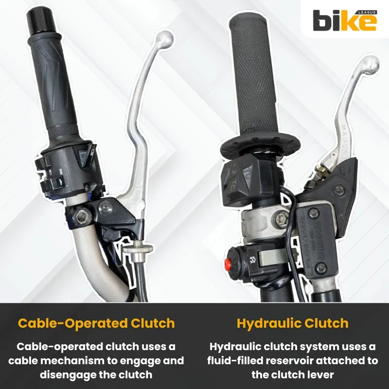  bike Cable operated clutch vs hydraulic clutch in motorcycles